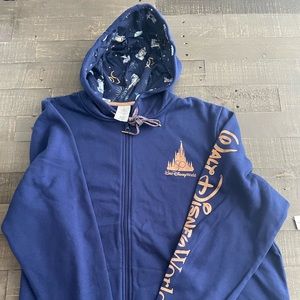 Disney World XXXL 50th Anniversary Hoodie Zip Up Sweater Jacket 3XL